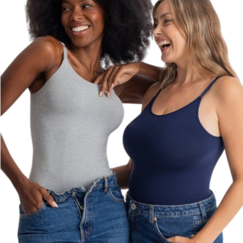 Shapermint | Black Essentials All Day Every Day Scoop Neck Cami | XL - Picture 5 of 13